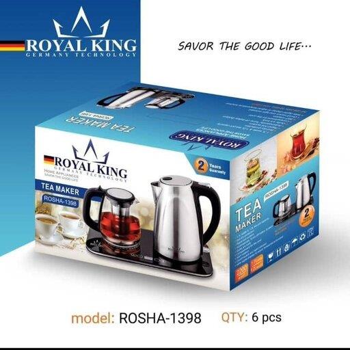 چای ساز برقی رویال کینگ آلمان کتری استیل صفحه دیجیتال کد1398